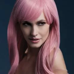 Peluca Sienna Rosa Neón