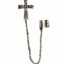 Pendiente De Cruz Gótica Colgante