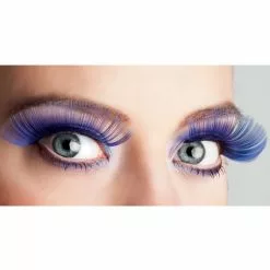Pestañas Azules Largas Para Mujer