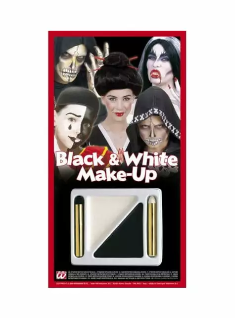 Set De Maquillaje Blanco Y Negro 3 Set De Maquillaje Blanco Y Negro