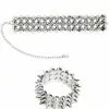 Collar Y Pulsera Pinchos -Complementos Ventas set de roquero pincha rock