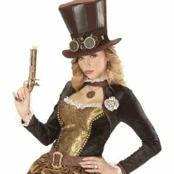 Sombrero Steampunk Con Gafas Para Adulto -Complementos Ventas sombrero steampunk con gafas 2