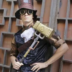 Sombrero Steampunk Con Gafas Para Adulto -Complementos Ventas sombrero steampunk con gafas 6