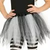 Tutú Blanco Y Negro Con Brillantina Para Niña -Complementos Ventas tutu blanco y negro con brillantina para nina