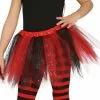 Tutú Rojo Y Negro Con Brillantina Para Niña -Complementos Ventas tutu rojo y negro con brillantina para nina