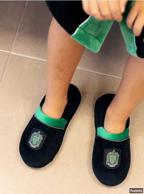 Zapatillas De Estar Por Casa Slytherin Para Niños - Harry Potter 8 Zapatillas De Estar Por Casa Slytherin Para Niños - Harry Potter - Imagen 6